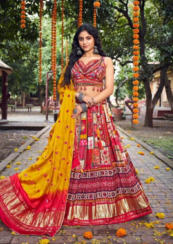 Gajji silk lehenga choli 2