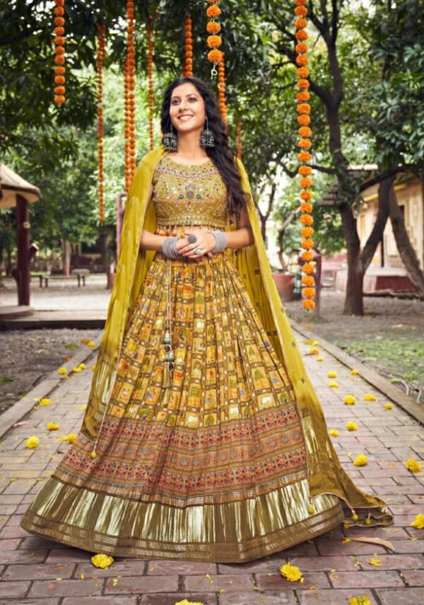 Gajji silk lehenga choli 8 Copy