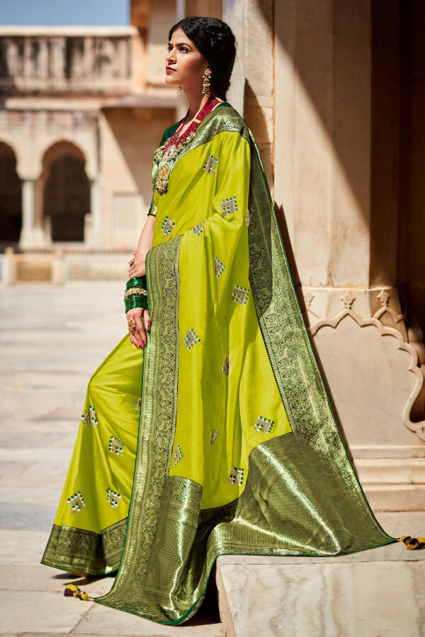 green paithani saree 4