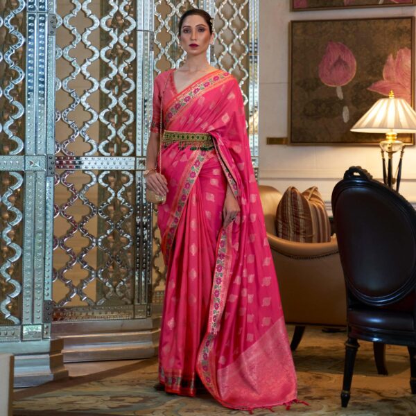 pink rajtax saree 1